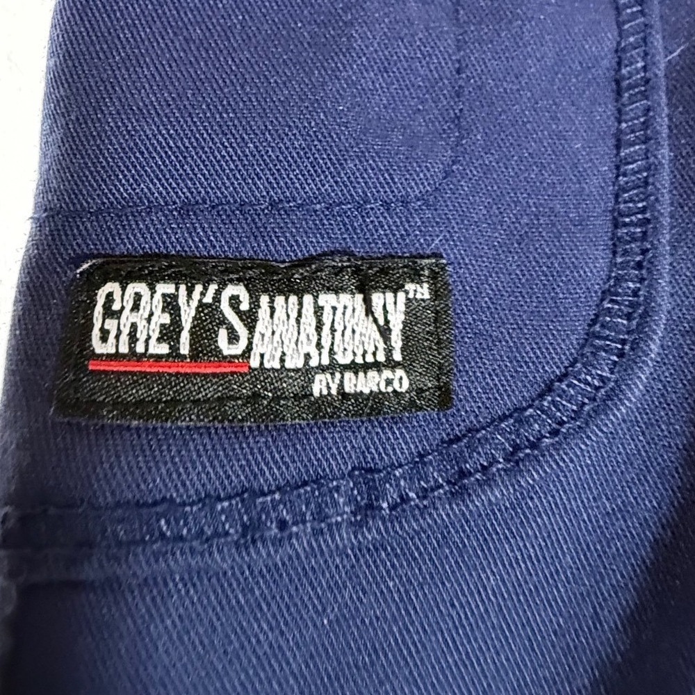 Grey's Anatomy Barco Scrub Jogger Pants Womens Small Navy Spandex Stretch - Picture 10 of 10